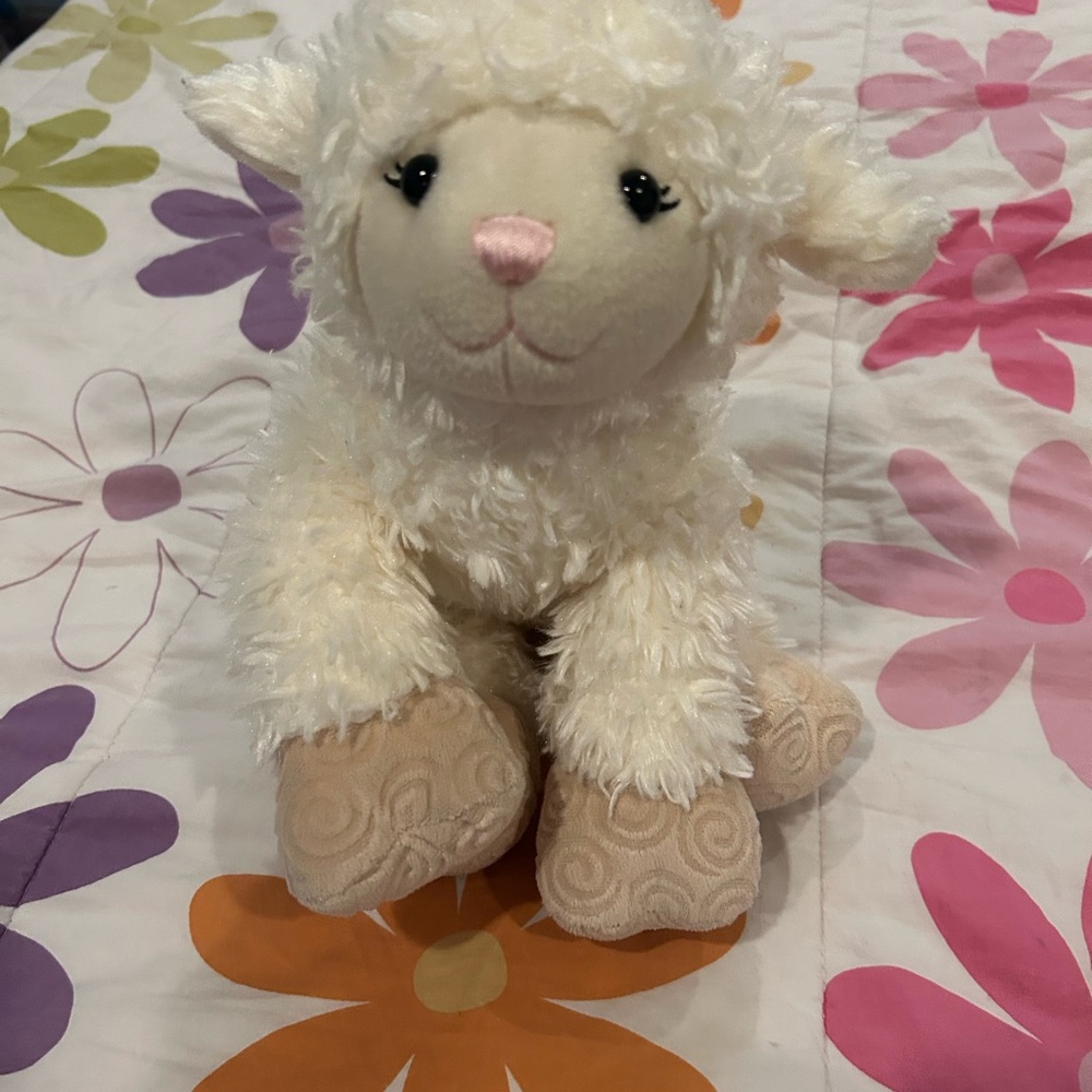 Build-A-Bear Cream and Tan Lamb Plush